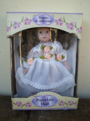 Svatební panenka - porcelán