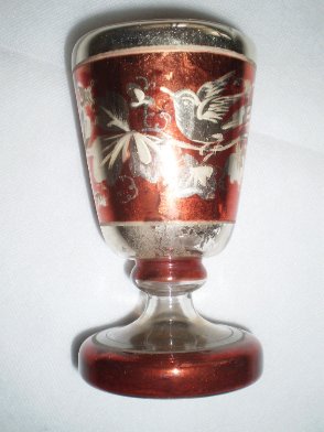 Skleněný pohár starožitný