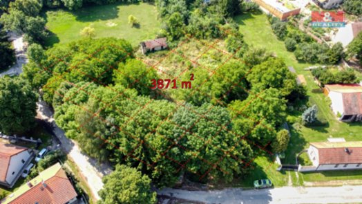 Prodej pozemků, 3871 m², Chotouň - Chrášťany
