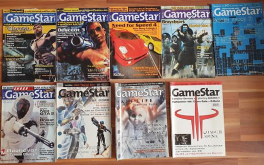 Časopisy Score/Level/Gamestar 1998-2005