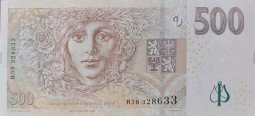 500 Kč bankovka SÉRIE R